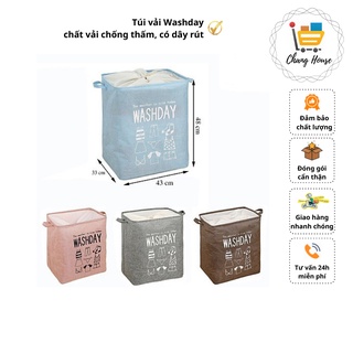 Túi đựng chăn màn, quần áo khung sắt có dây rút (hàng dày dặn)