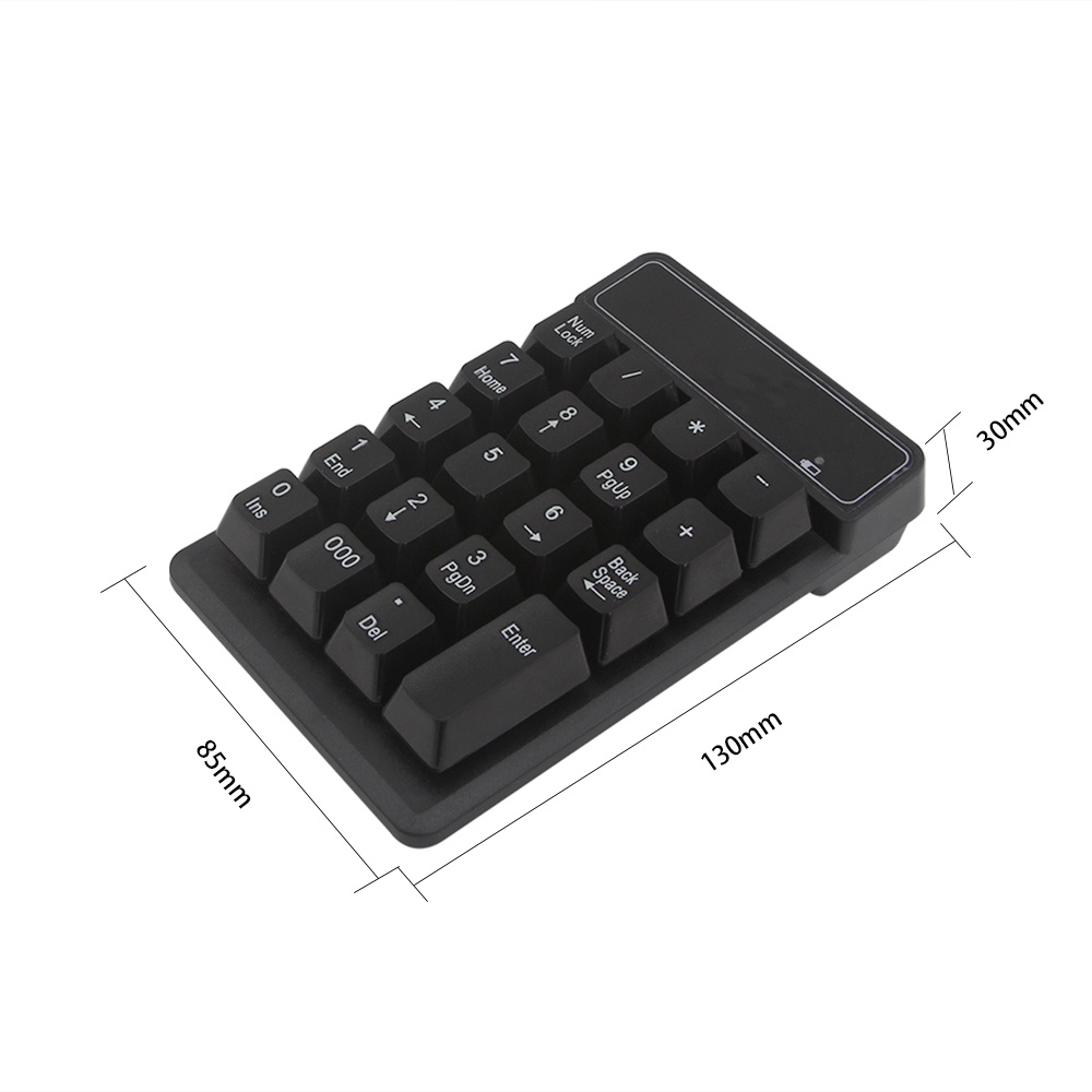 Bàn Phím Số Không Dây 2.4G 19 Phím Chống Nước Kết Nối USB