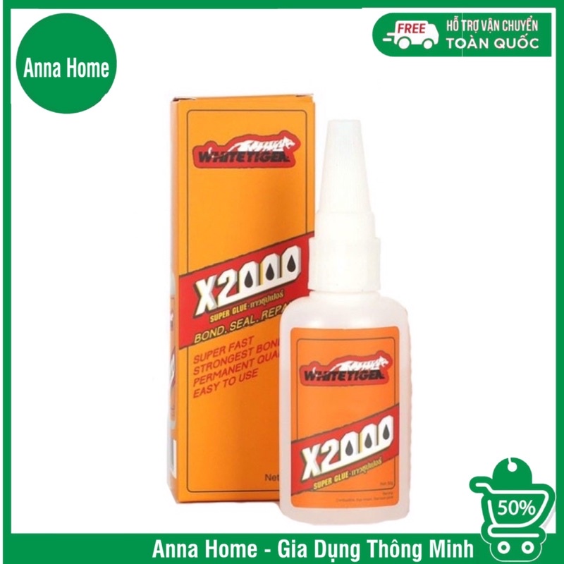 Keo dán đa năng siêu dính X2000 chống nước, loại cao cấp keo dán giày,dép,gỗ...
