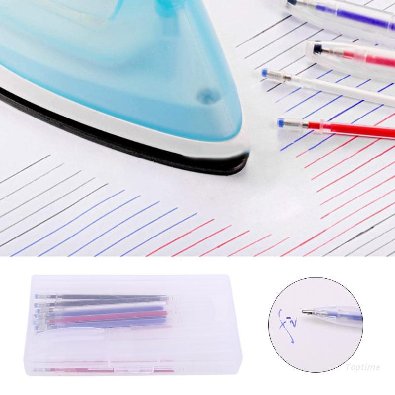 Top 4pcs Heat Erasable Pen Shell with 40pcs Automatic Disappearing Refills Magic Pens Marking for Sewing Quilting