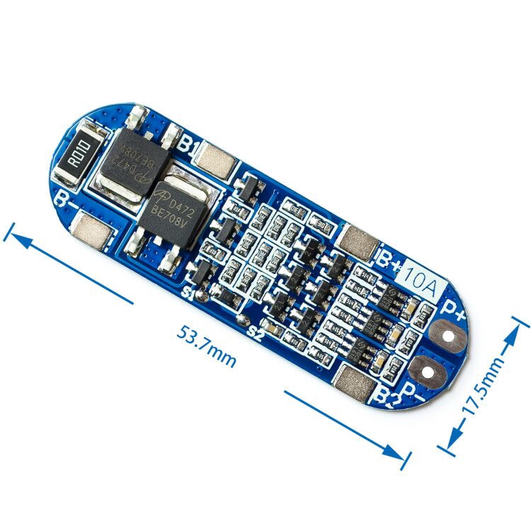 Bảng mô-đun bảo vệ bộ sạc pin Lithium cho pin 18650 Li-ion Lipo BMS 3.7V 3S 10A 11.1V 12V 12.6V | BigBuy360 - bigbuy360.vn