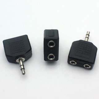 Jack chia tai nghe 1 ra 2 chân cắm 3.5mm ( chỉ có tiếng )