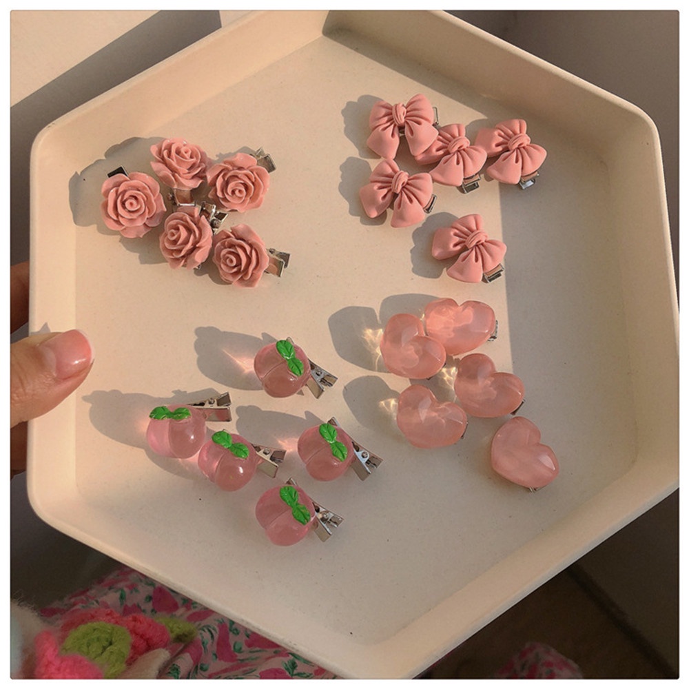 Set 5 Kẹp Tóc Hình Nơ Dễ Thương Cho Bé Gái