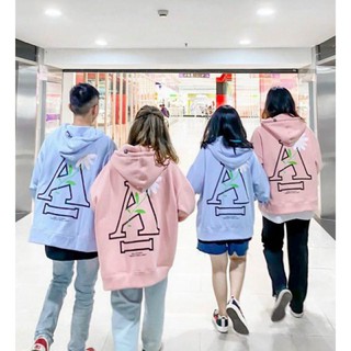 [VIDEO+ẢNH THẬT] ÁO KHOÁC NỈ UNISEX FORM RỘNG IN HÌNH BÔNG CÚC CHỮ A PHONG CÁCH ULZZANG AK189 TD FASHION