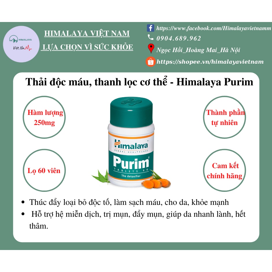 Thanh lọc Detox toàn bộ cơ thể - Himalaya Purim