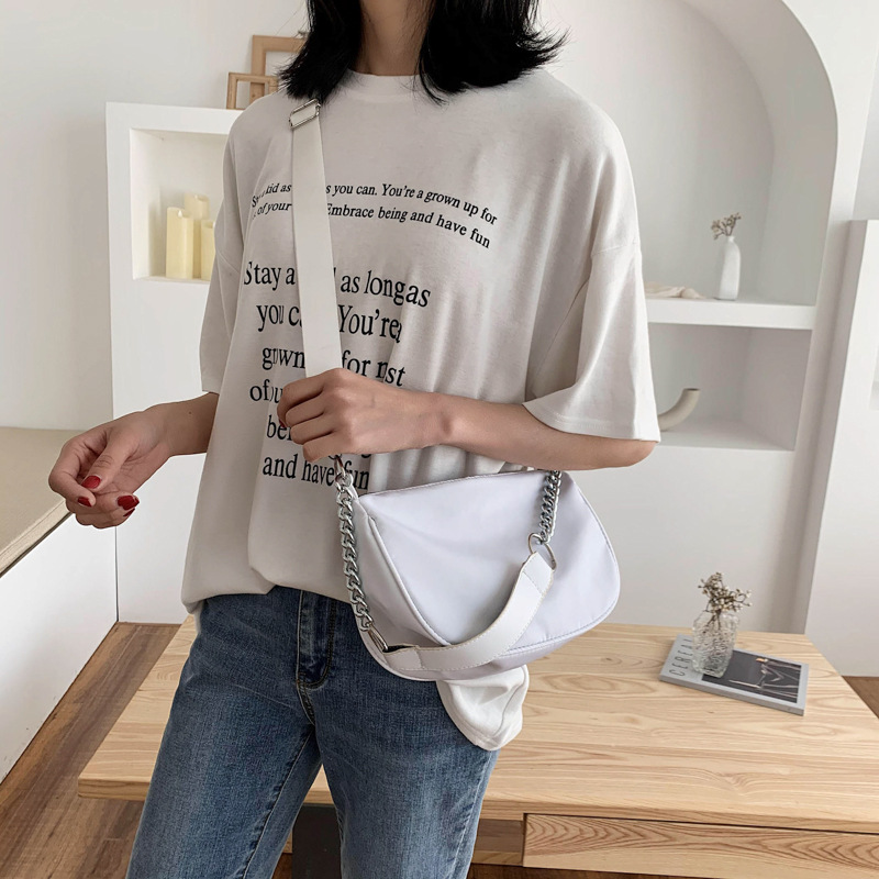 Túi IELGY vải canvas đeo chéo phong cách Hàn Quốc dành cho nữ
