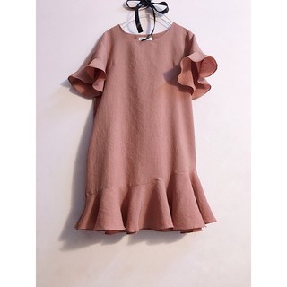 Đầm suông xô tay loe đuôi cá