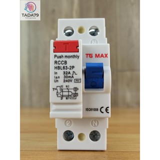 CB chống giật, Aptomat chống giật  TG Max RCCB 32A 30mA (Chính Hãng) Mới 100%