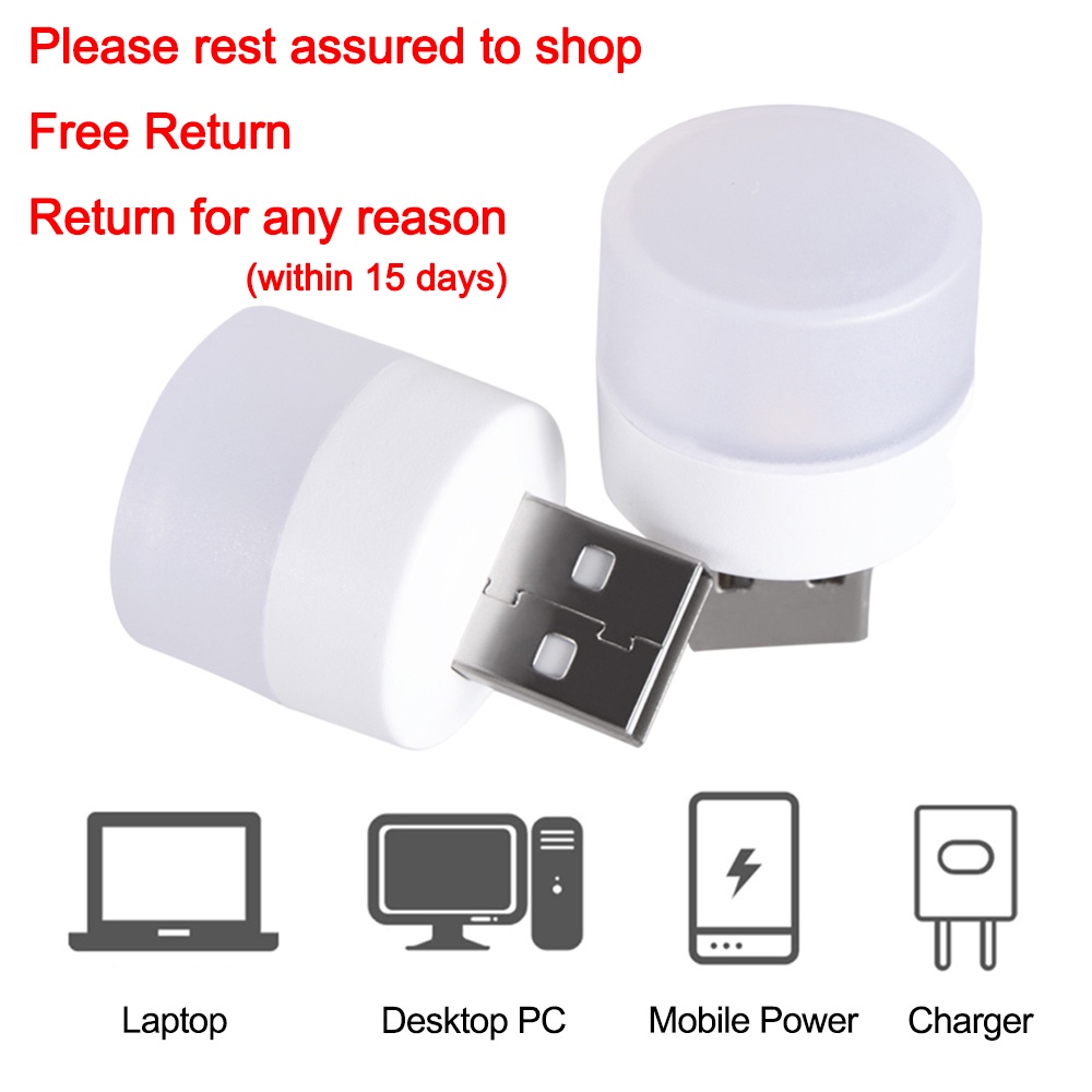 Đèn LED Đọc Sách Mini USB 5V 1.2W Siêu Sáng Dành Cho PC / Laptop / Notebook