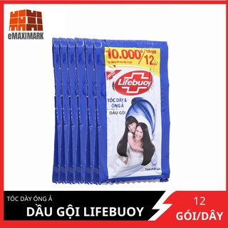 Dầu gội Lifebuoy Tóc dày óng ả Dây 12 gói