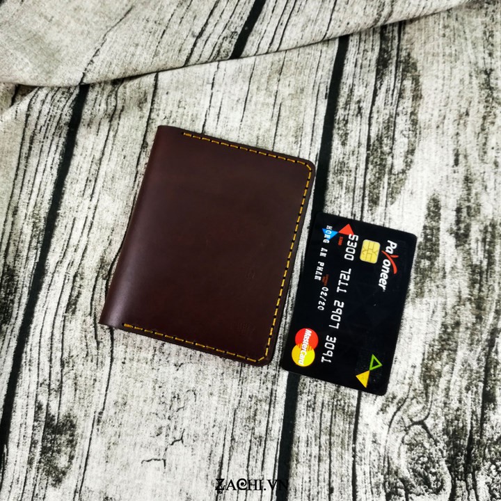 Ví nam da bò, Ví mini đựng thẻ ATM, giấy tờ da bò handmade -MN1326