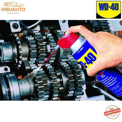 Chai xịt dưỡng sên chống sét bôi trơn bảo dưỡng xe cao cấp WD - 40 412ml Made in USA