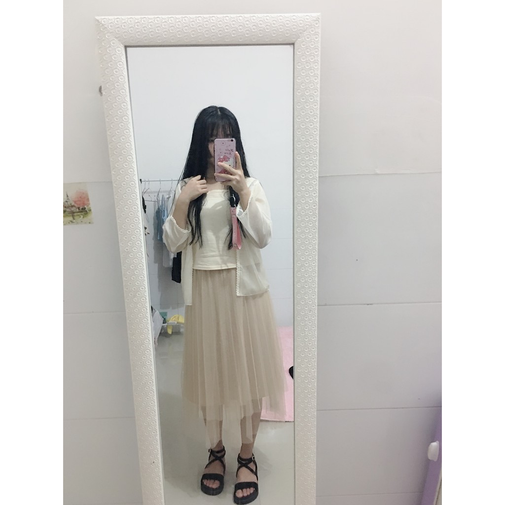 chân váy dài ulzzang order chân váy xếp li dài xòe dáng hàn quốc KÈM ẢNH THẬT | BigBuy360 - bigbuy360.vn