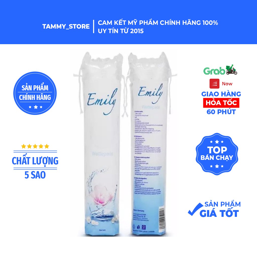 Bông Tẩy trang Emily 120 miếng | BigBuy360 - bigbuy360.vn
