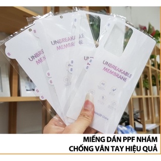 ￼Miếng dán dẻo PPF nhám AG cho Samsung Note 20, Note 20 Ultra Mặt sau chống vân tay bảo vệ lưng máy siêu tốt