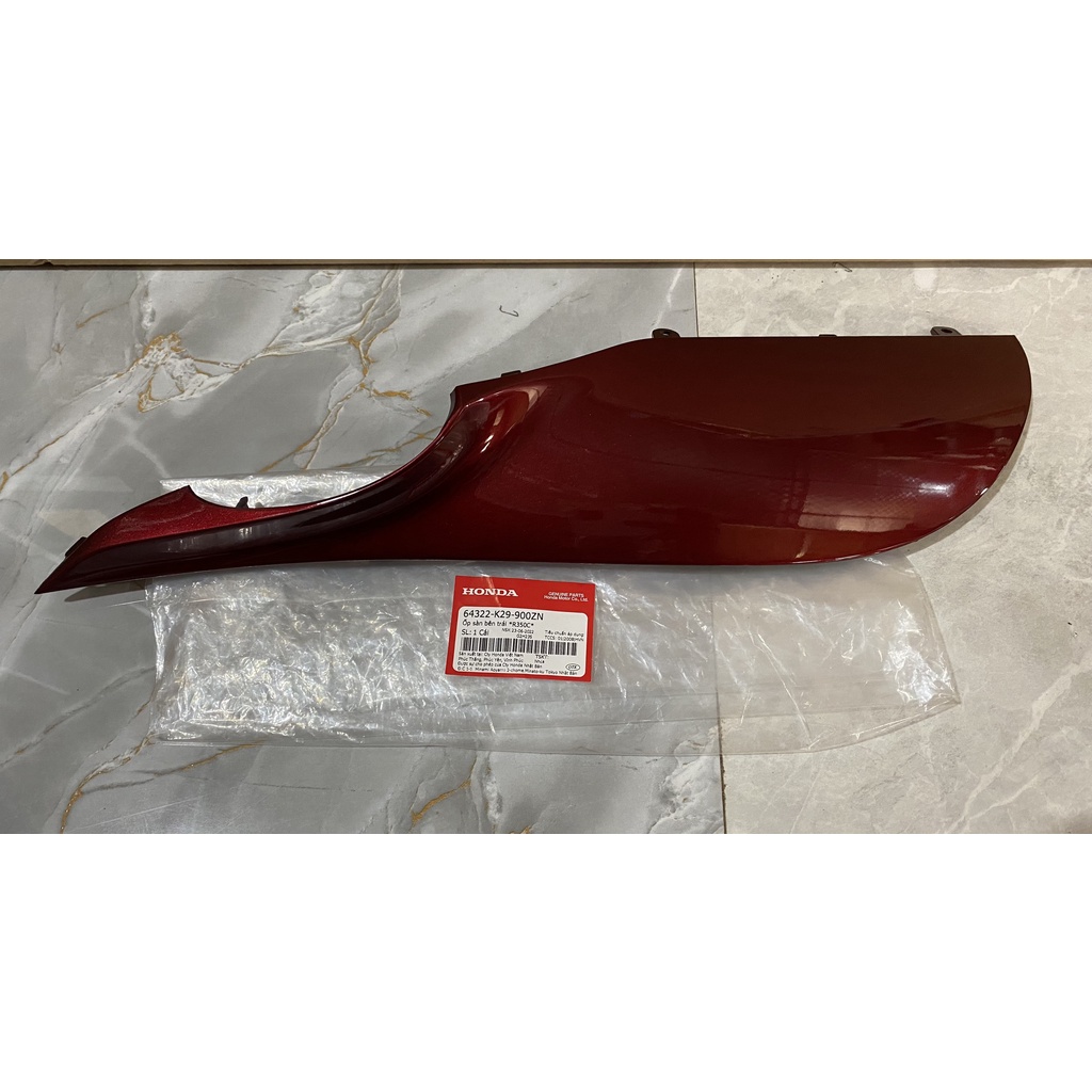 Ốp sàn bên trái - thanh cạnh HONDA SH MODE năm 2016-2018 màu Đỏ đậm. *R350* 64322K29900ZN