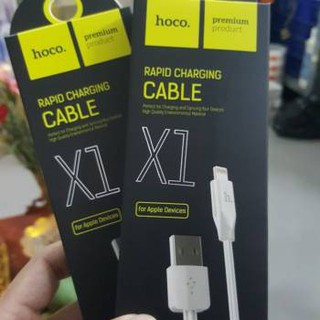 Cáp sạc iphone 5, 6, 7 hoco x1 1m