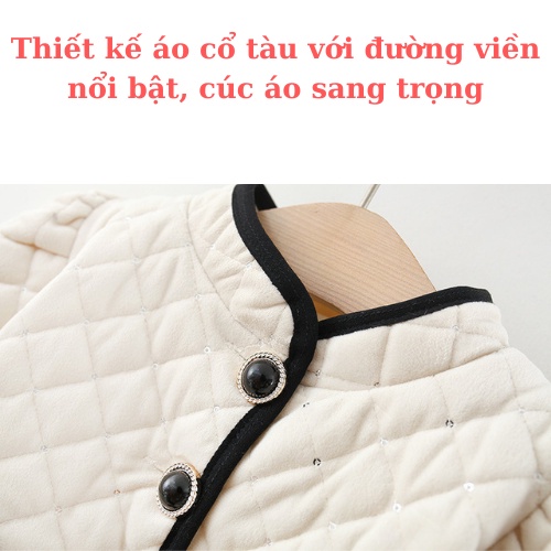 Áo khoác bé gái, áo khoác dáng dài phong cách Hàn Quốc dành cho bé yêu ZG Boutique size từ 8 đến 16kg