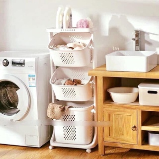 Kệ đựng đồ đa năng, nhựa plastic, kệ 3 tầng có bánh xe BABYJOY