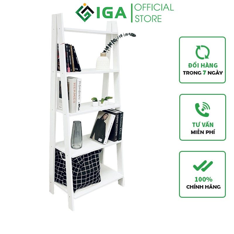 Kệ Sách Đa Năng IGA White Athena 5F Phong Cách Hiện Đại - GP114.01