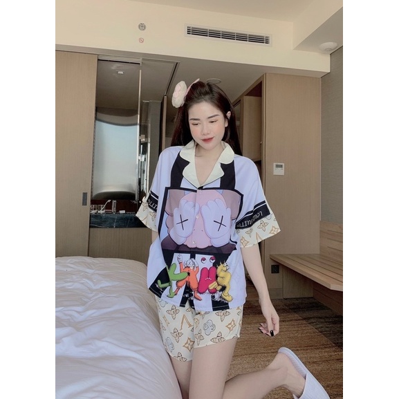 ĐỒ BỘ - PIJAMA MẶC  NHÀ FORM CÁNH DƠI ĐÙI SÓNG CHẤT MANGO MỀM MẠI, MÁT MẺ | BigBuy360 - bigbuy360.vn