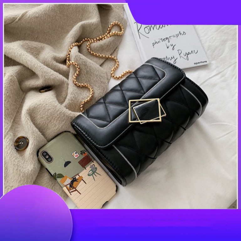 Túi xách nữ đeo chéo khóa gương lệch cao cấp thời trang Hàn Quốc TX24 túi đeo vai Chip Xinh Bag | BigBuy360 - bigbuy360.vn