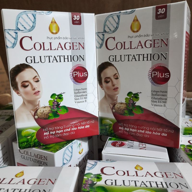 Viên uống Collagen Glutathion Plus - Chống lão hóa, giảm nám sạm da