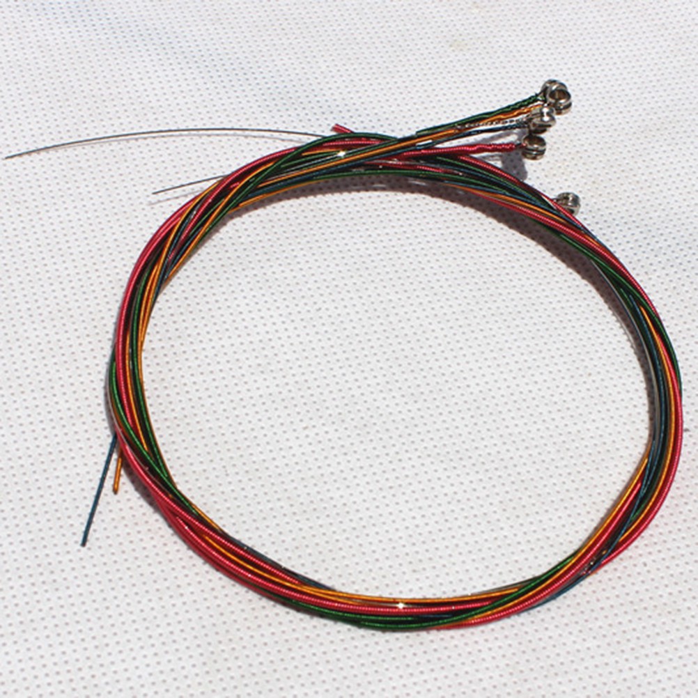 Set 6 Dây Đàn Guitar Acoustic Màu Cầu Vồng