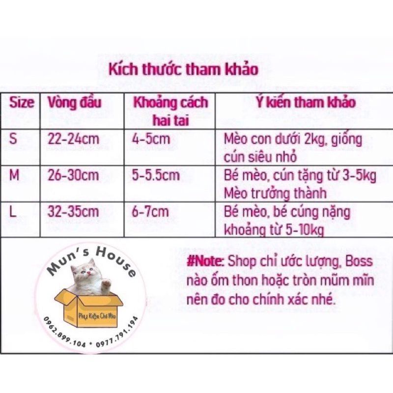 Mũ nón cho thú cưng