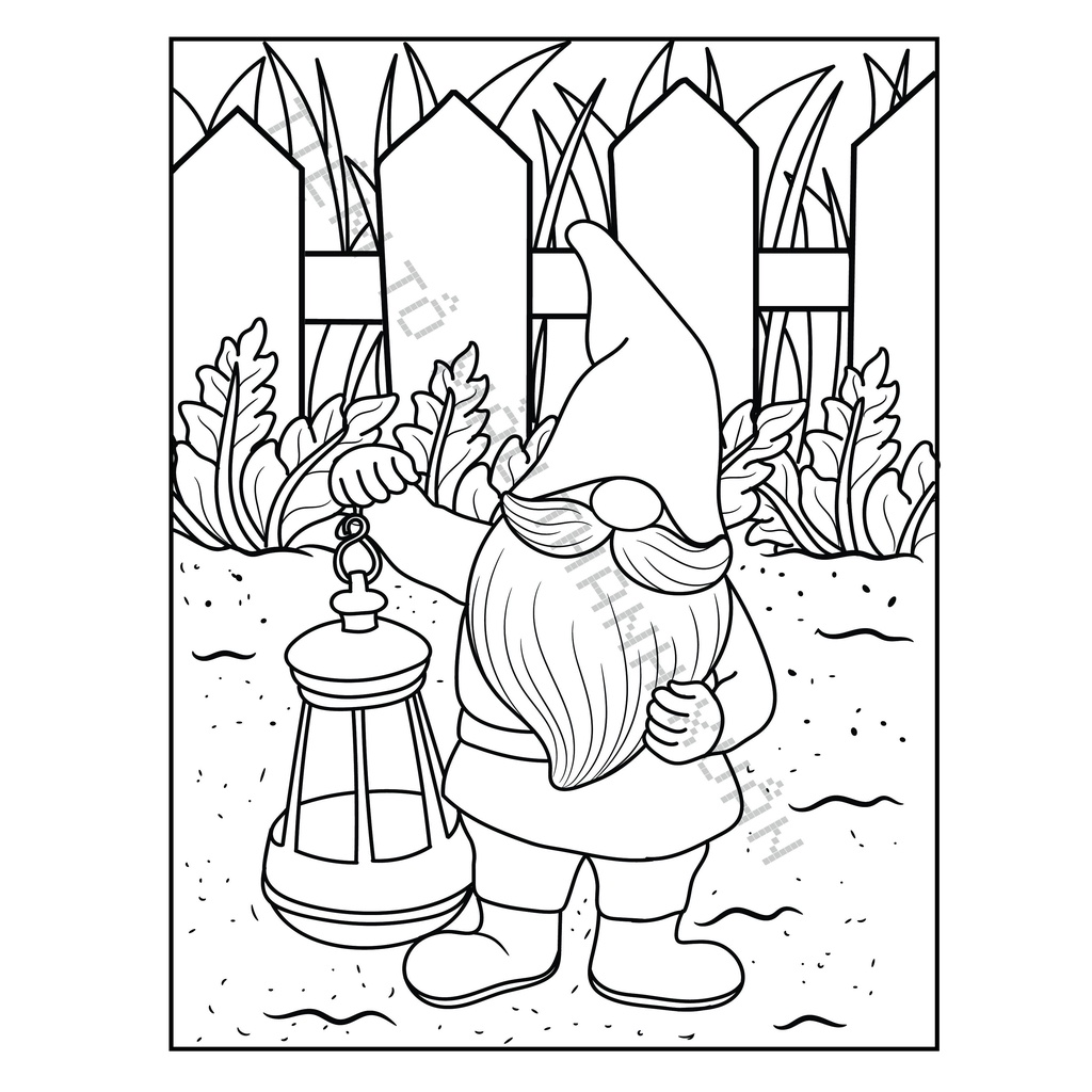 Set 10 Tờ Tranh Tô Màu Hình Chú Lùn Tô Màu Sáp, Màu Chì - Tiệm Tô Màu Thanh Xuân