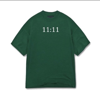 Áo Thun Form Rộng SOLOMON in 11:11 Màu Xanh lá(FullBox)
