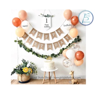 Set trang trí bong bóng sinh nhật mặt cười - Bóng cao su Thái - Mẫu độc quyền Koolstyle