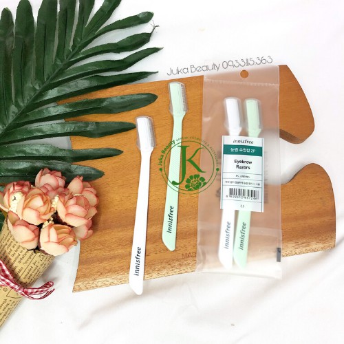 Dao tỉa chân mày Innisfree Eyebrow Razor (Bộ 2 dao)