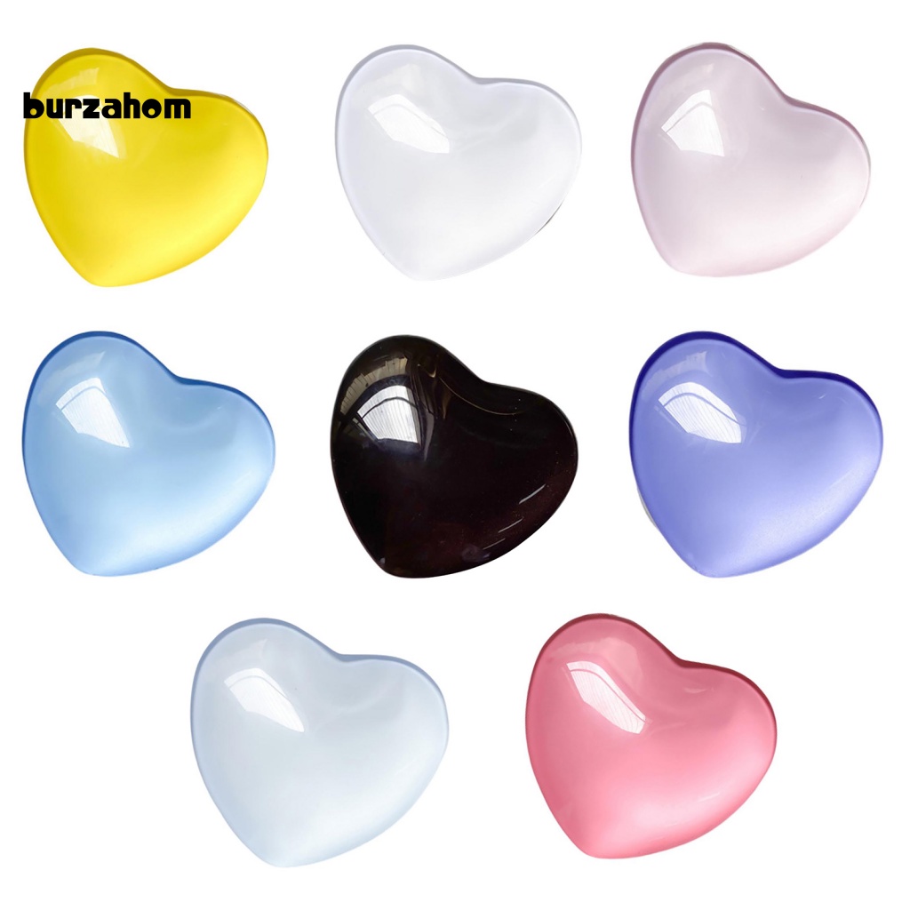 Nhẫn Đỡ Điện Thoại Màu Trơn Hình Trái Tim 3D Dễ Thương