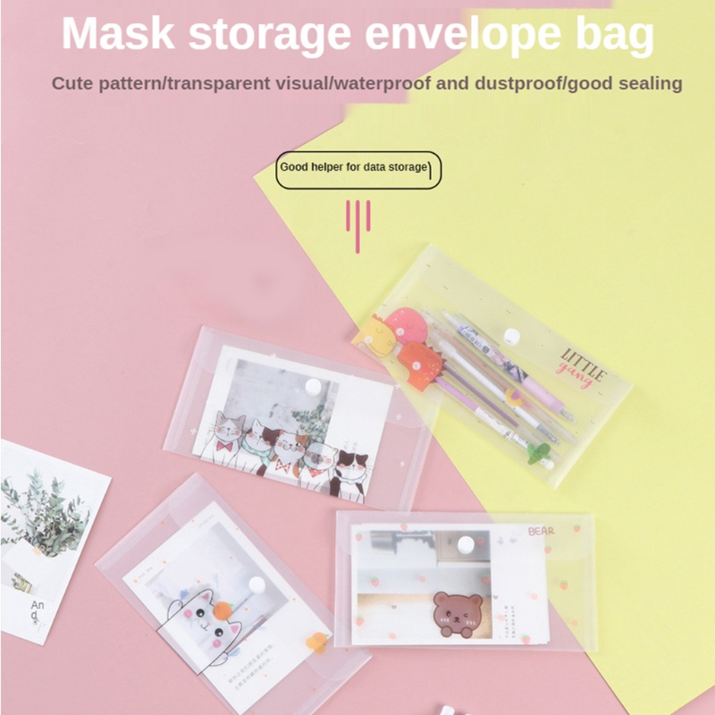 Túi Đựng Bảo Quản Trong Suốt Có Kẹp Tiện Dụng Mang Theo Du Lịch