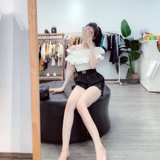 Quần đùi dior nữ logo nổi chất đũi xước siêu đẹp siêu sang xịn mịn - Quần short nữ