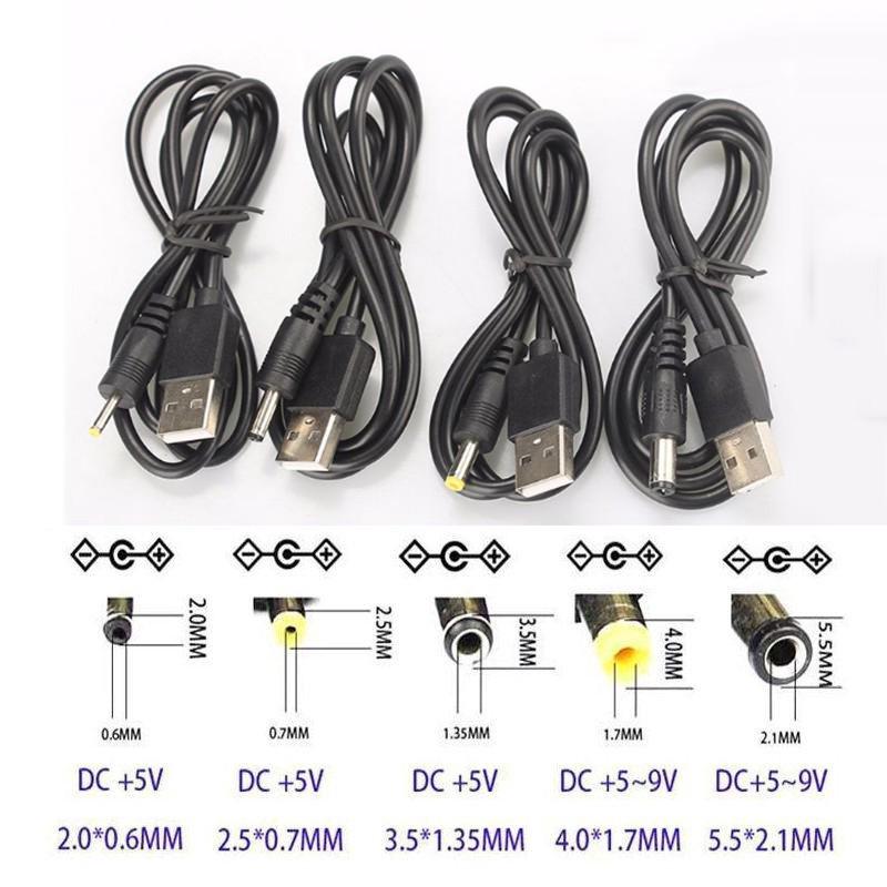 Dây cáp chuyển đổi đầu USB sang 2.0/2.5/3.5/4.0/5.5mm chất lượng