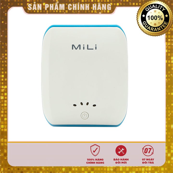Pin sạc dự phòng dành cho điện thoại, máy tính bảng Mili Power Ocean 7800mAh - Hàng Chính Hãng