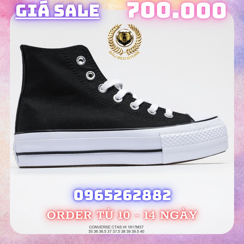 Order 1-2 Tuần + Freeship Giày Outlet Store Sneaker _Converse Chuck Taylor All Star Lift High MSP: 1917M372 gaubeaostore