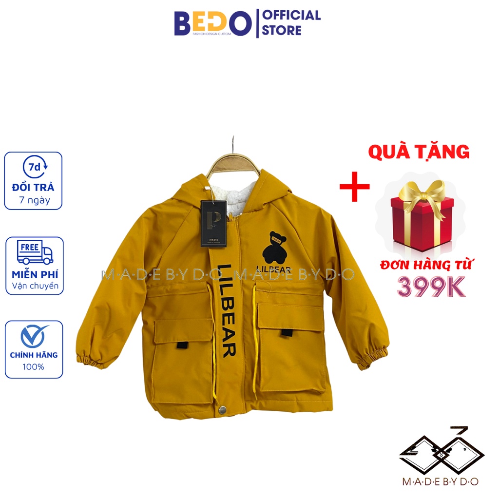 Áo khoác cho bé, áo gió lông cừu 3 lớp cho bé hình ngộ nghĩnh cho bé gái từ 1-5 tuổi có tai thỏ cực đáng yêu