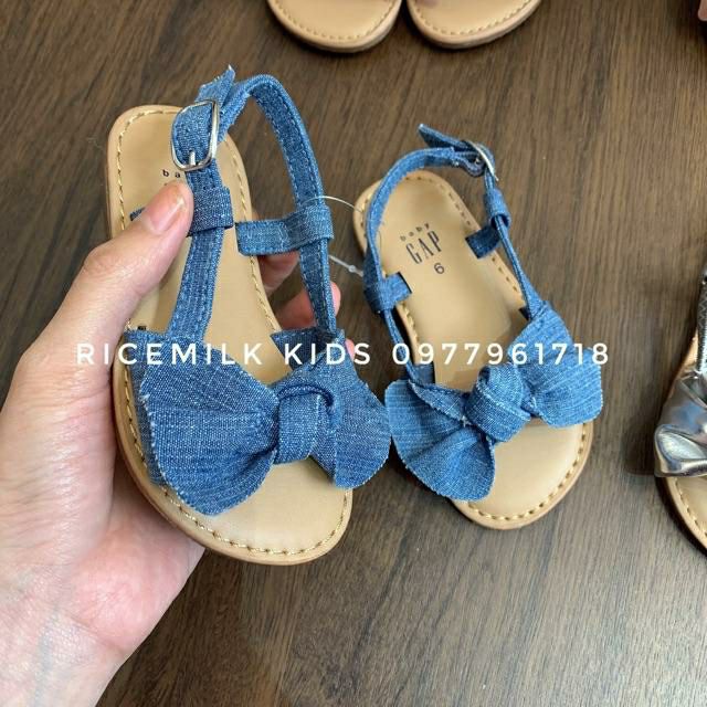 Dép Sandal nơ bản to bé gái xuất xịn - Sale sock