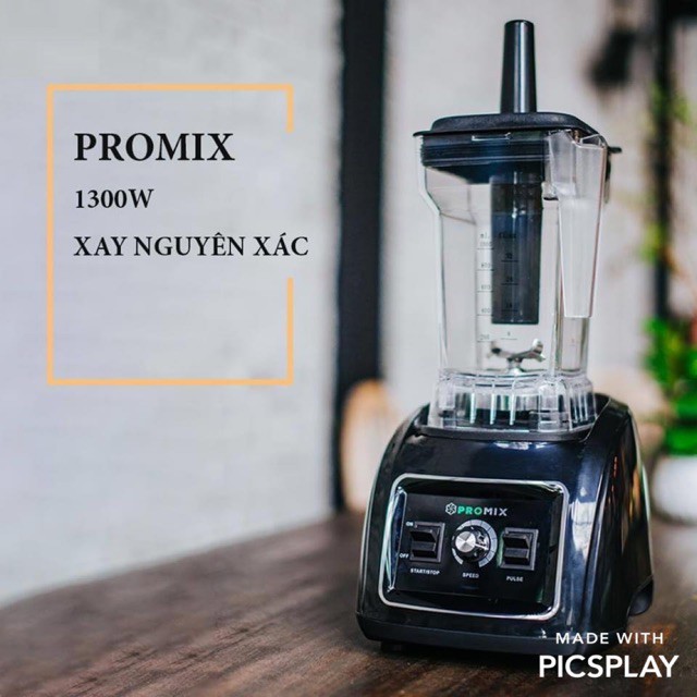 [ Bảo Hành 3 Năm] Máy xay sinh tố công nghiệp PROMIX, xay đá chuyên dụng PROMIX PM 819B + Tặng Shaker 530ml cao cấp