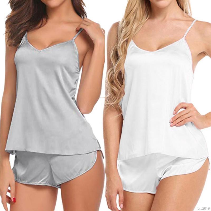 Đồ ngủ sát nách thiết kế cổ chữ V quyến rũ cho nữ | BigBuy360 - bigbuy360.vn