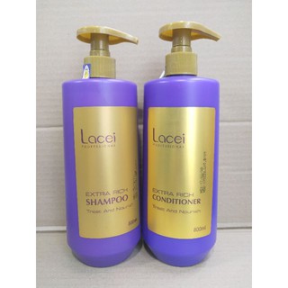 Dầu gội, xã Lacei Extra Rich phục hồi tóc hư tổn 800ml