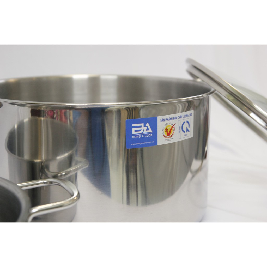 Nồi Inox Đông Á Cao Cấp Cho Bếp Từ, Bếp Gas các size từ 16-18