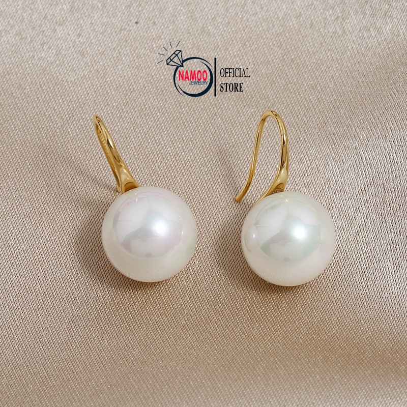 Bông Tai Nữ Ngọc, Khuyên ngọc đẹp T183 NaMoo Jewelry