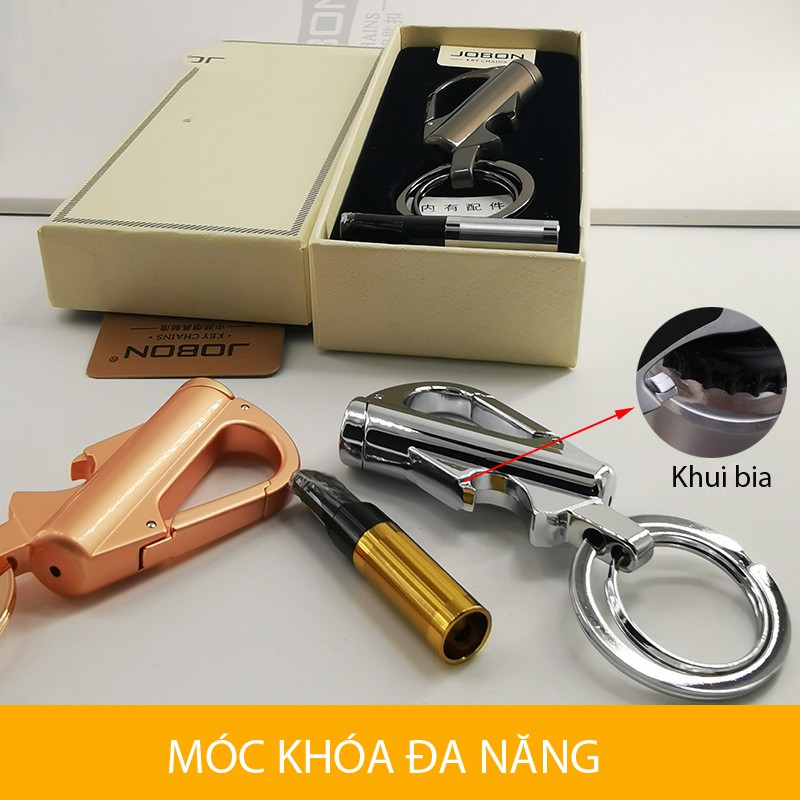 {Hàng Chính Hãng} Móc Chìa Khóa Ô tô Xe Máy Kèm Lọc Jobon ZB-8790 Có Móc Đỉa Quần - Mở Nắp Chai