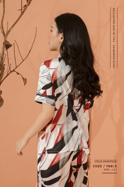 Folie Homewear đồ mặc nhà áo tay ngắn quần dài FB81.5