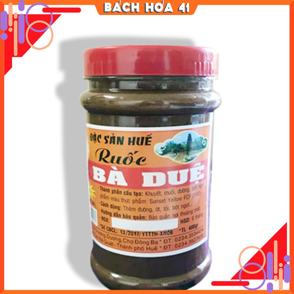 Mắm ruốc Bà Duệ hủ lớn 400g - Đặc sản Huế