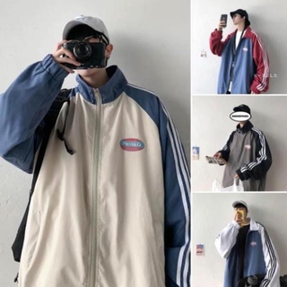 Áo khoác, áo bóng chày 3 sọc thời trang hàn quốc unisex cho nam nữ